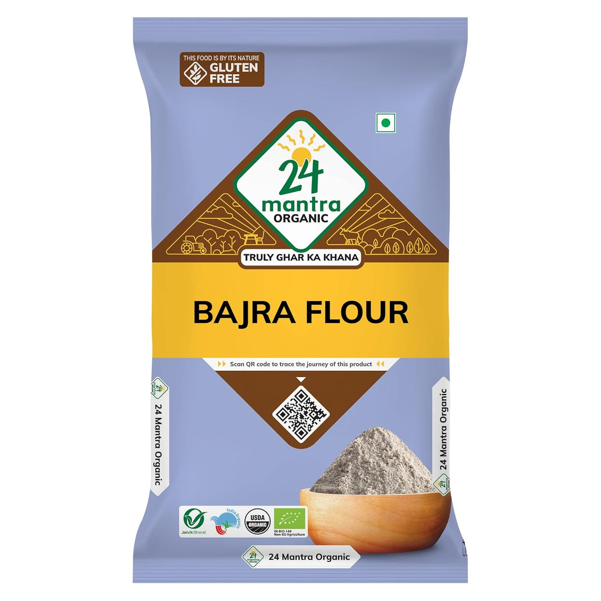 24 Mantra Organic Bajra Flour 500g