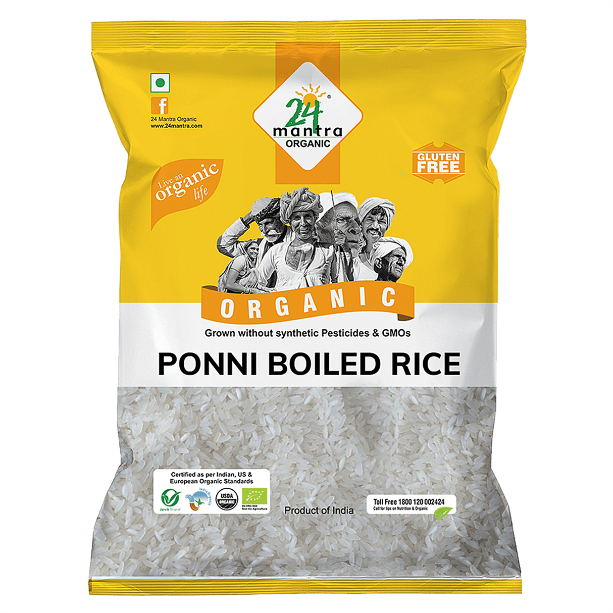 24 Mantra Organic Ponni Parboiled Rice 1kg