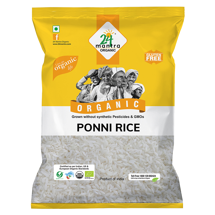 24 Mantra Organic Ponni Raw Rice 1kg