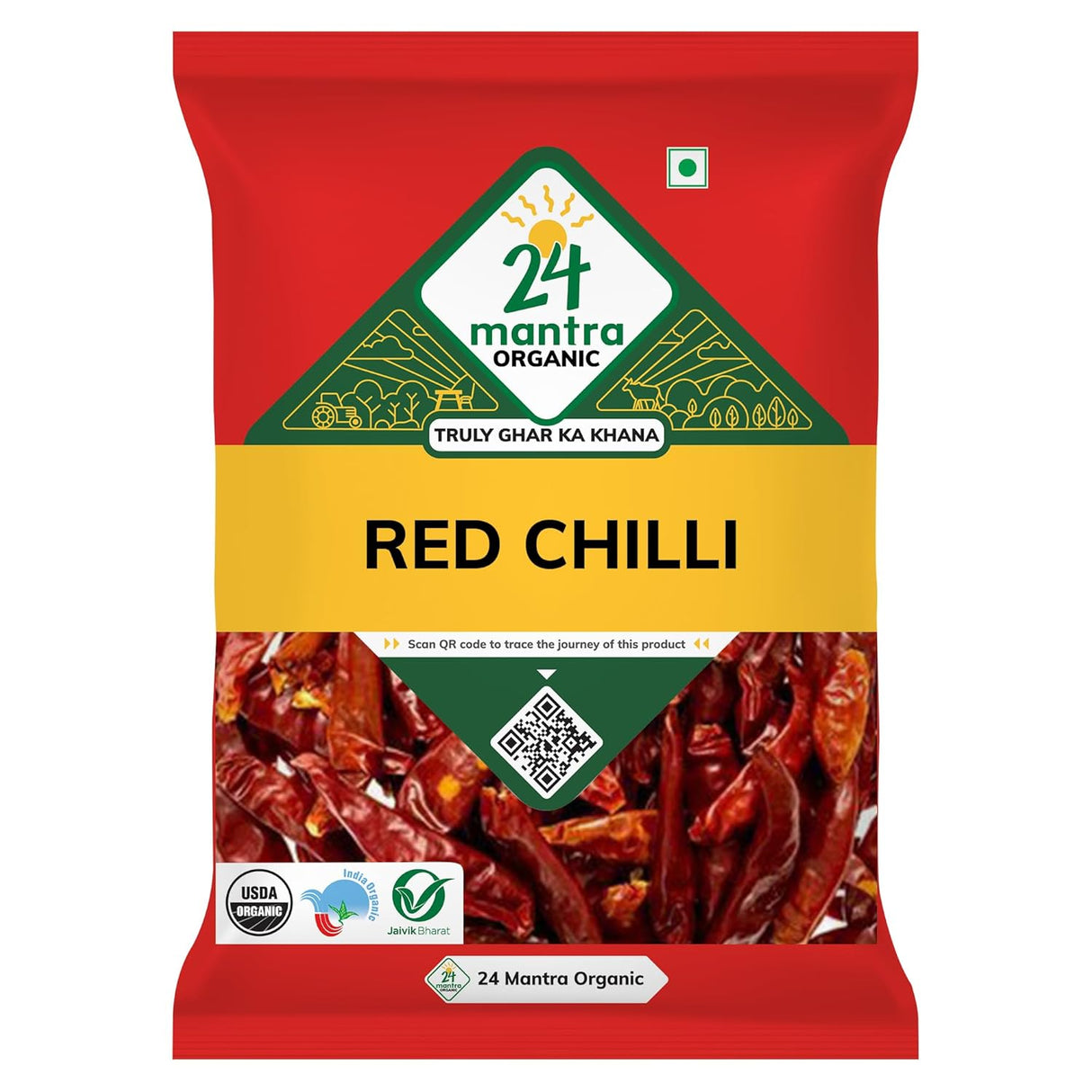 24 Mantra Organic Red Chilly 100g