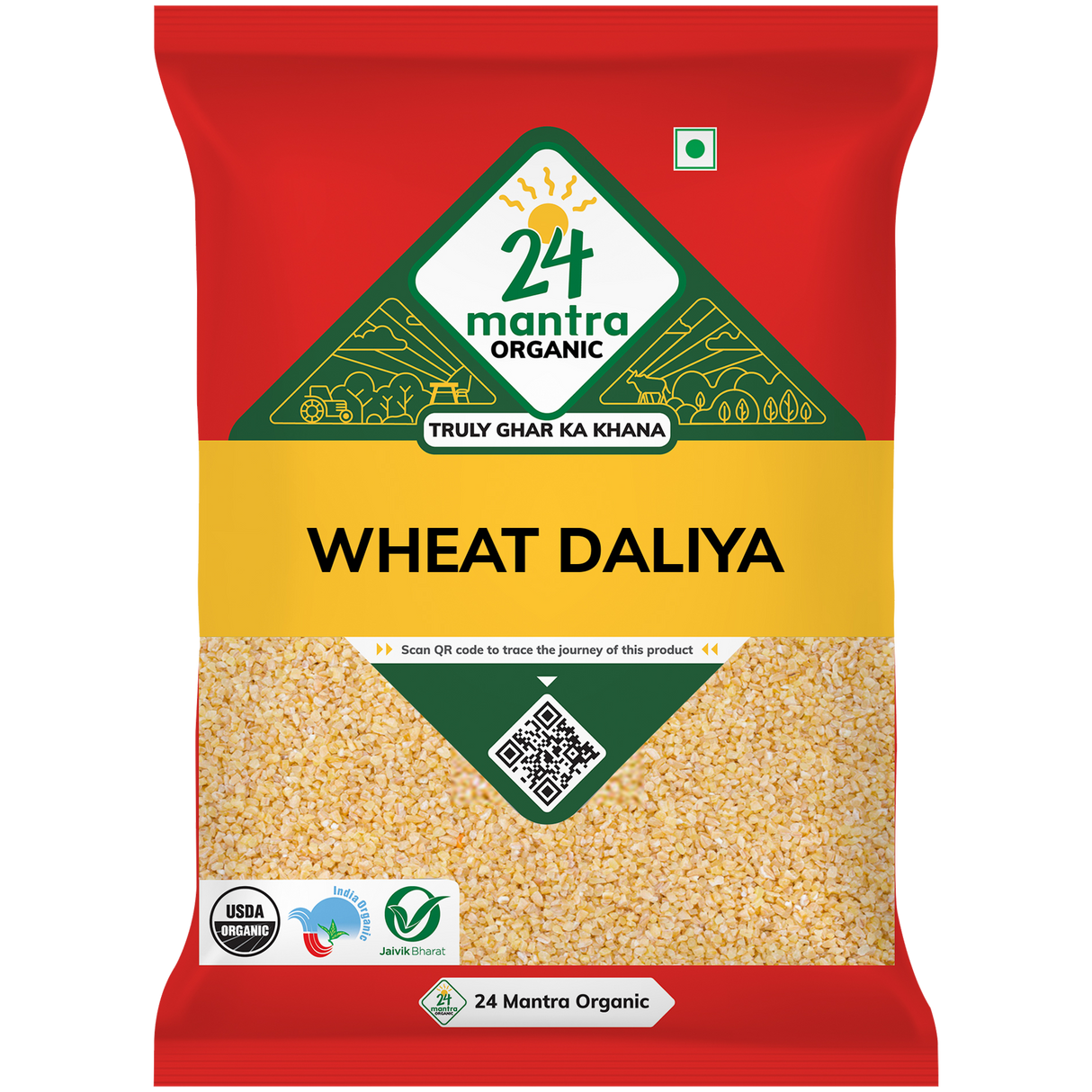 24 Mantra Organic Wheat Dhaliya 500g