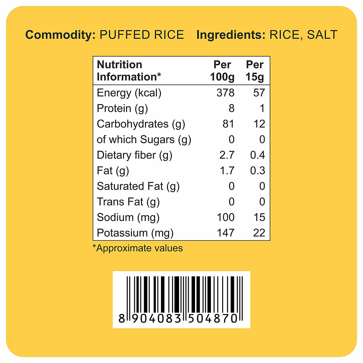 24 Mantra Puffed Rice 200g