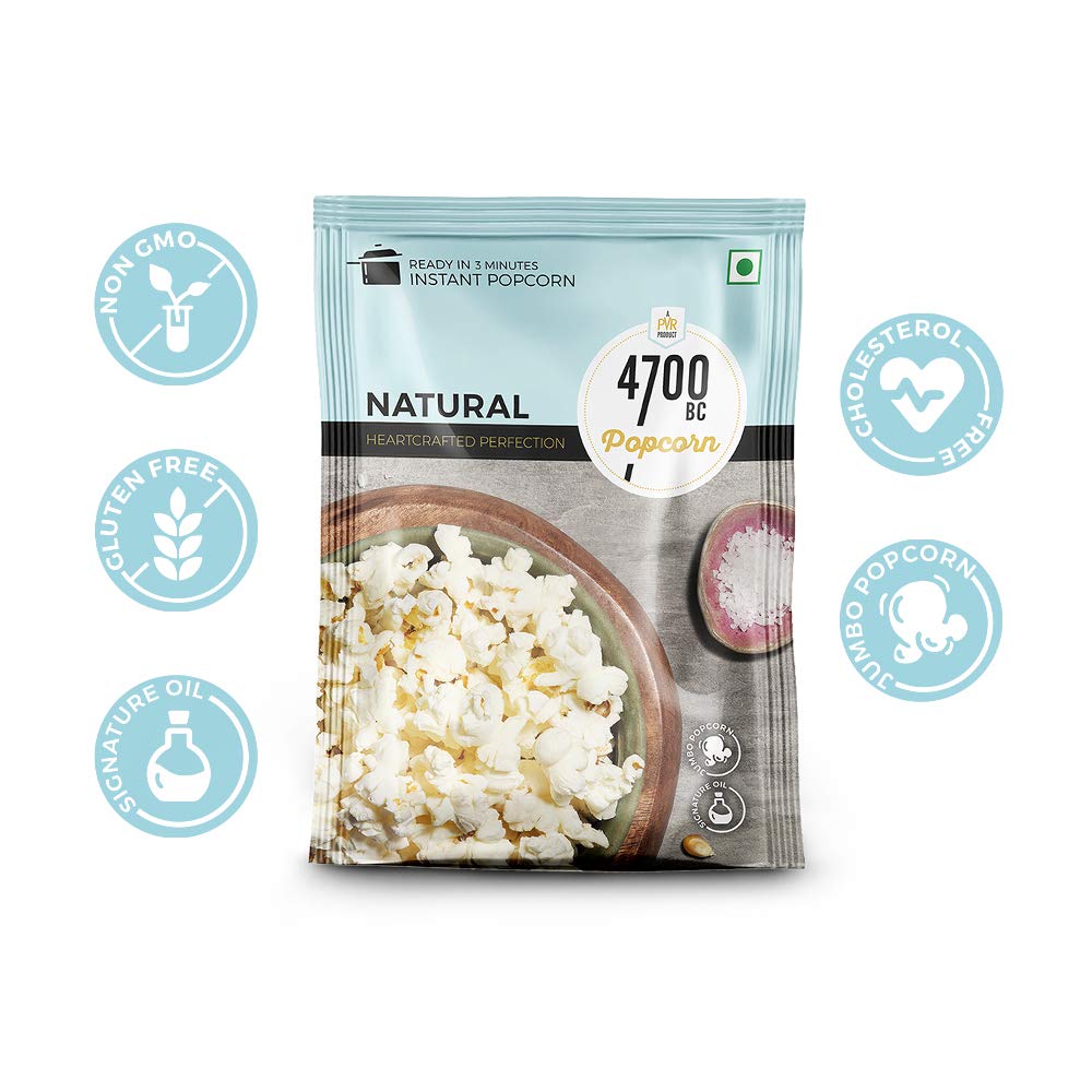 4700BC Natural Instant Popcorn 90g