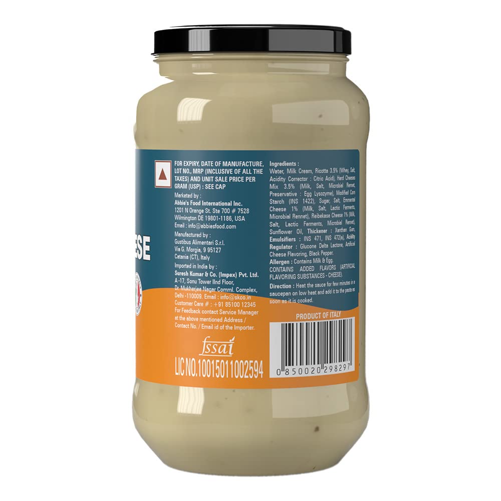 Abbies Baked Three Cheese Pasta Sauce 400g