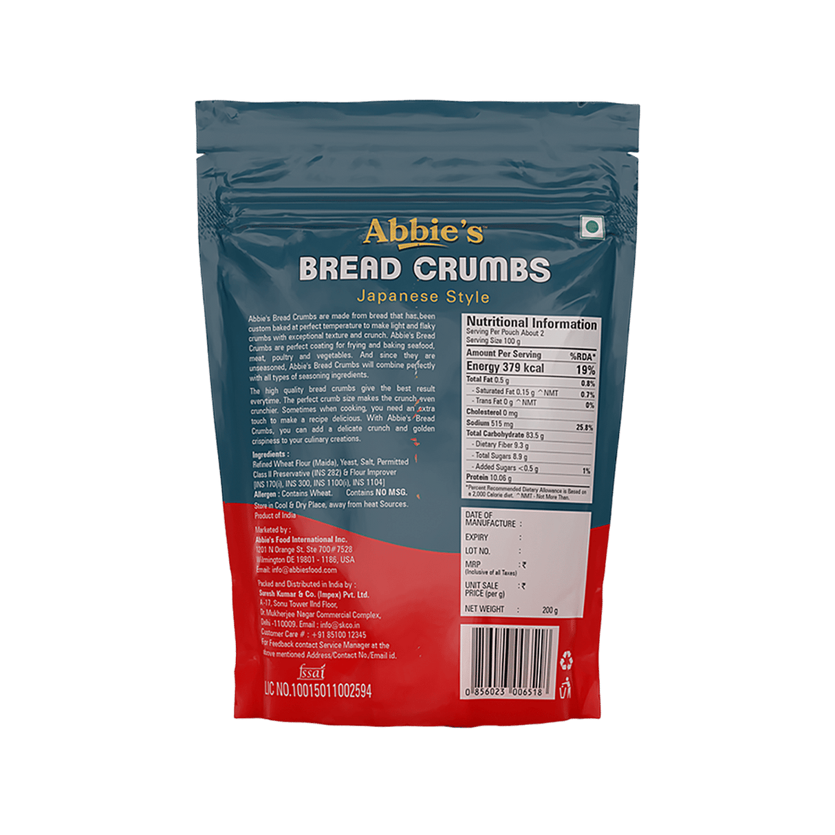 Abbies Bread Crumbs 200g