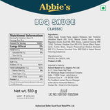 Abbies Classic BBQ Sauce 510g