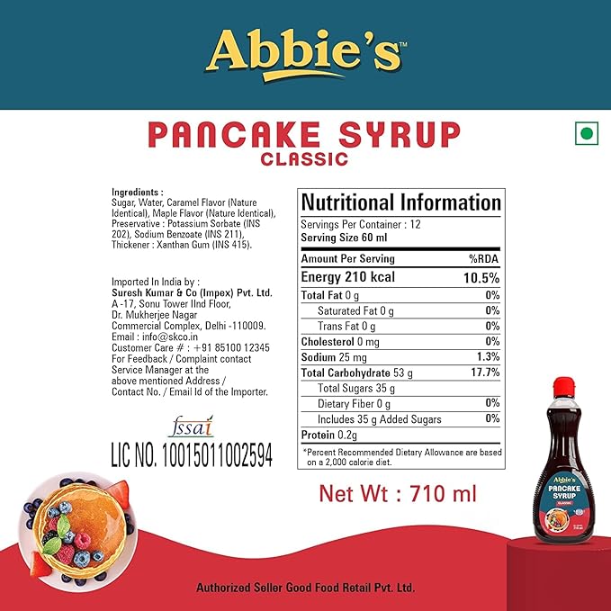 Abbies Pancake Syrup 710ml