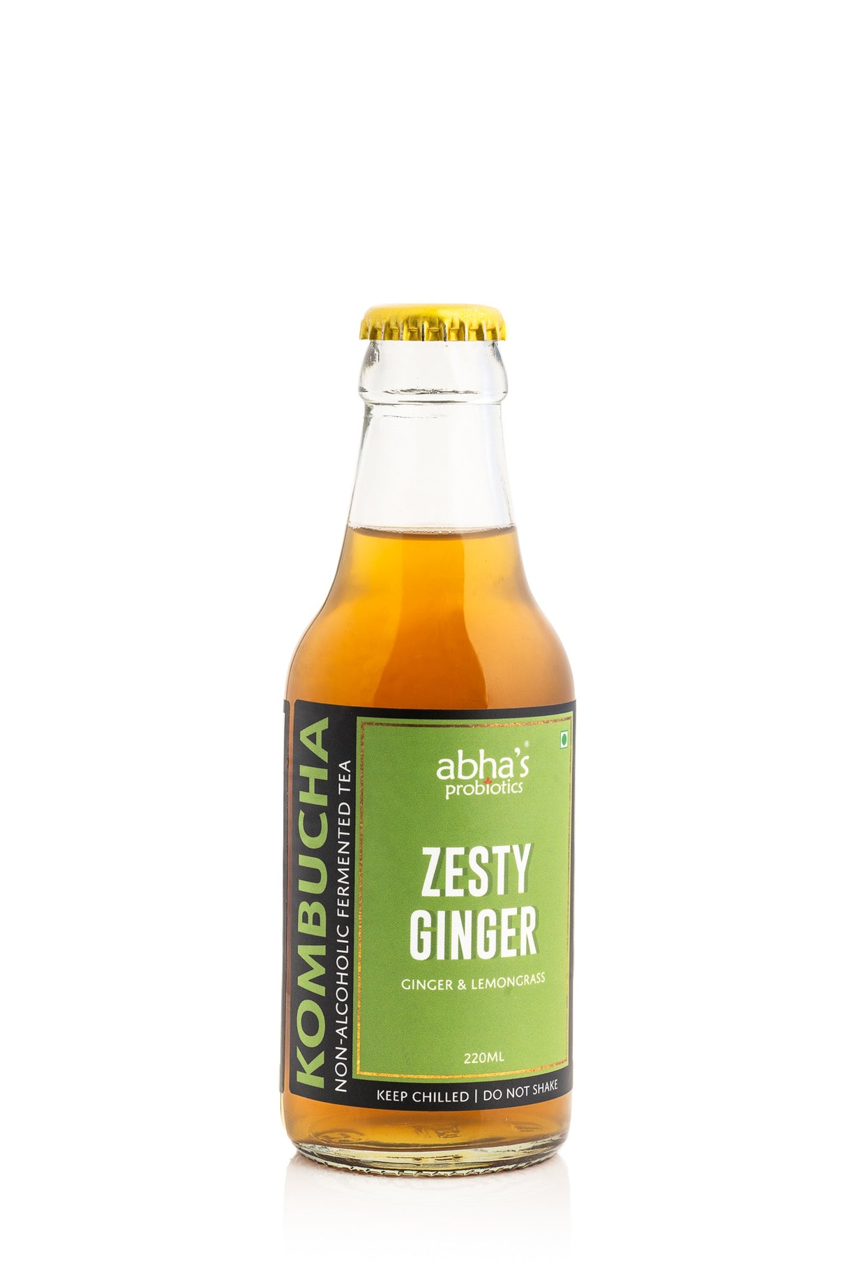 Abhas Probiotics Zesty Ginger Kombucha 220ml