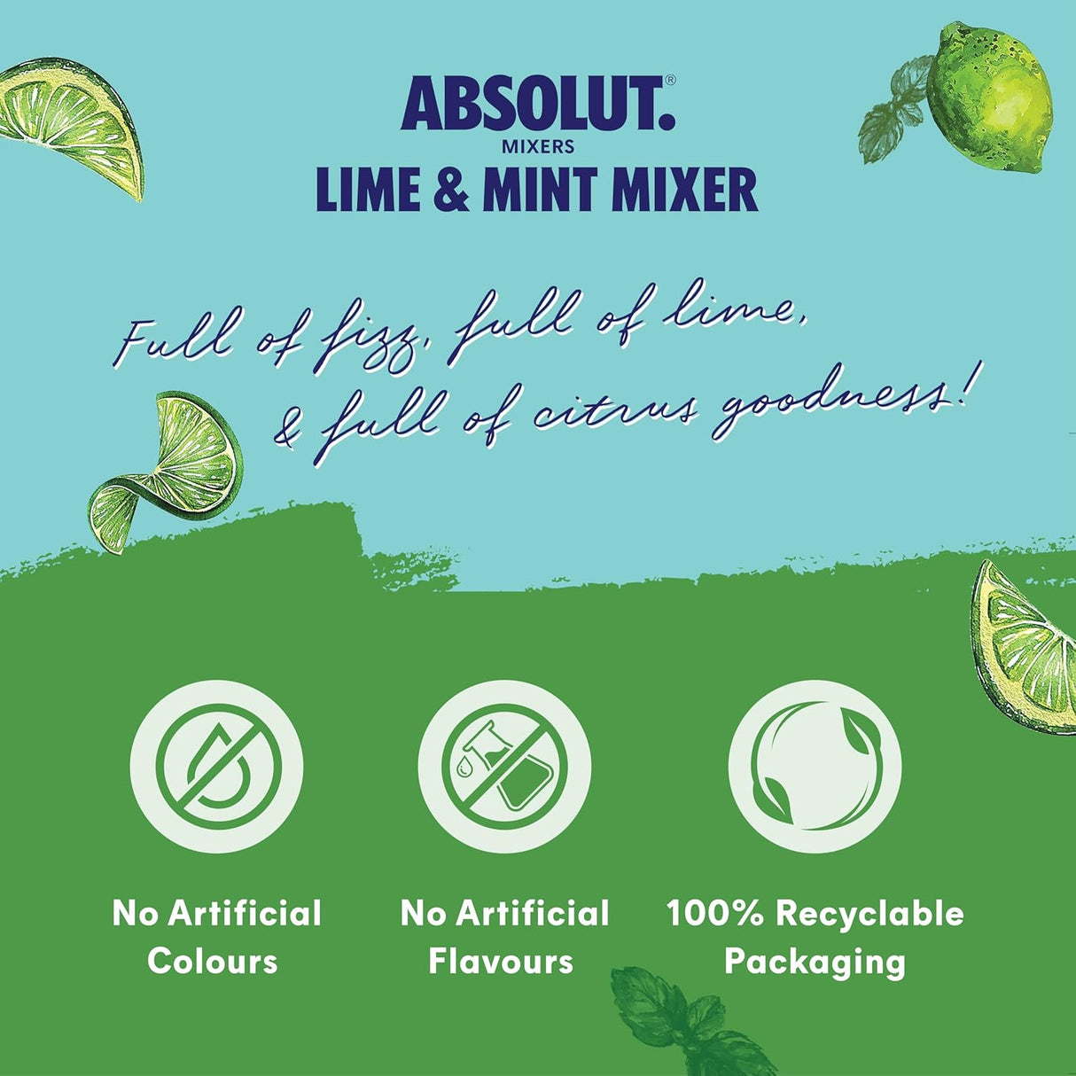 Absolut Mixers Lime&Mint Flv 250ml