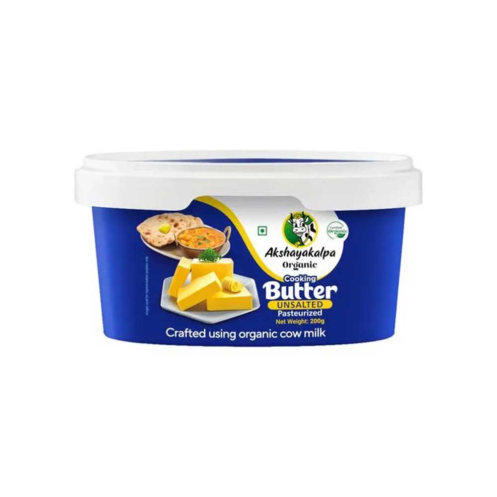 Akshayakalpa Organic Butter Unsalted 200g