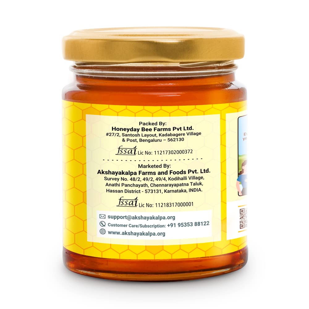 Akshayakalpa Multifloral Raw Honey 250g