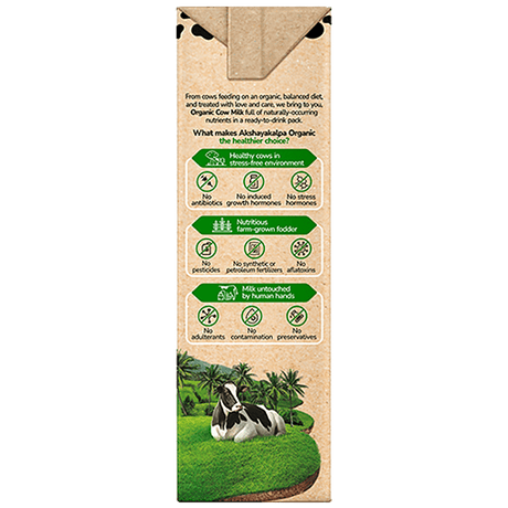 Akshayakalpa Organic Cow Milk UHT 200ML