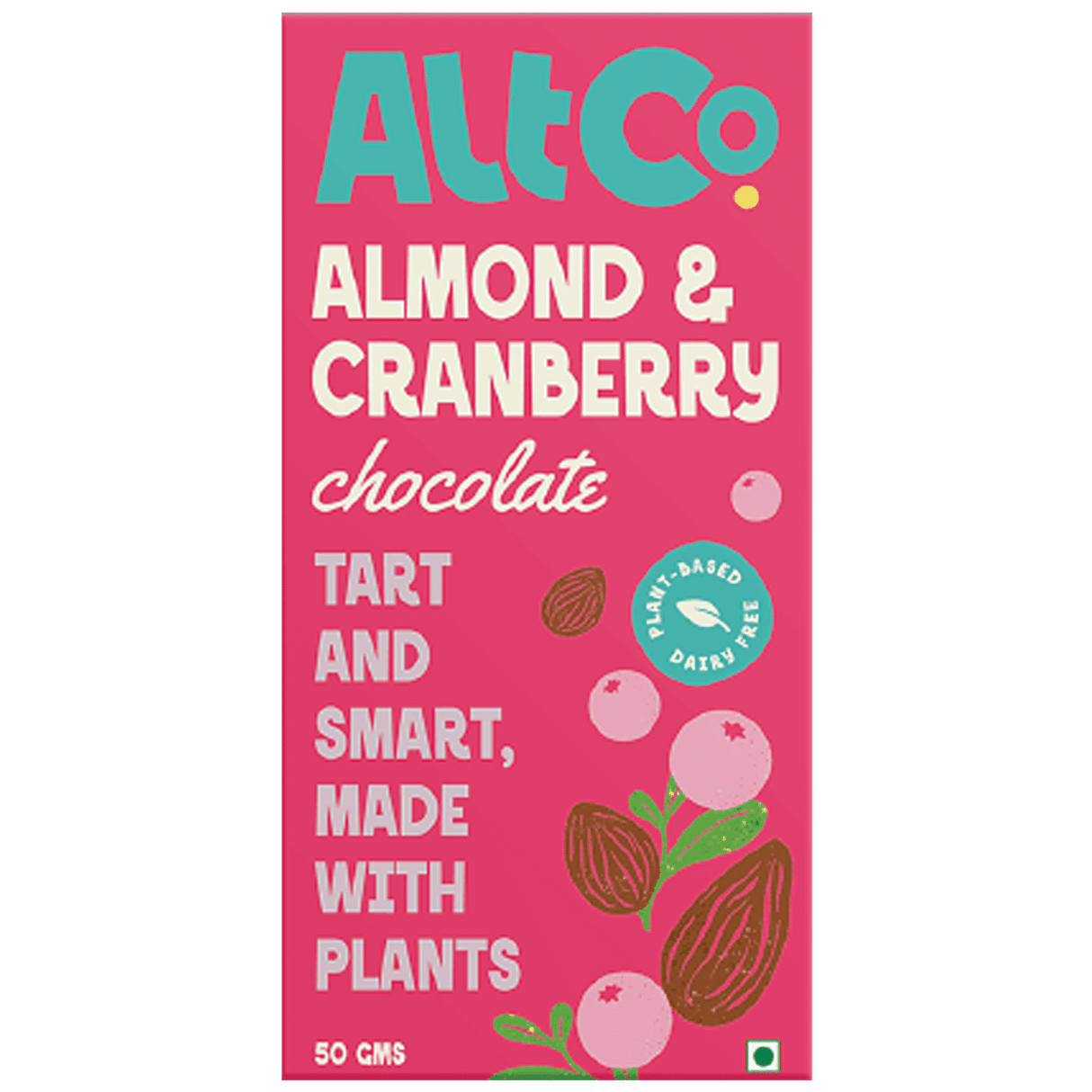 Alt Co Almond Cranberry Chocolate 50g