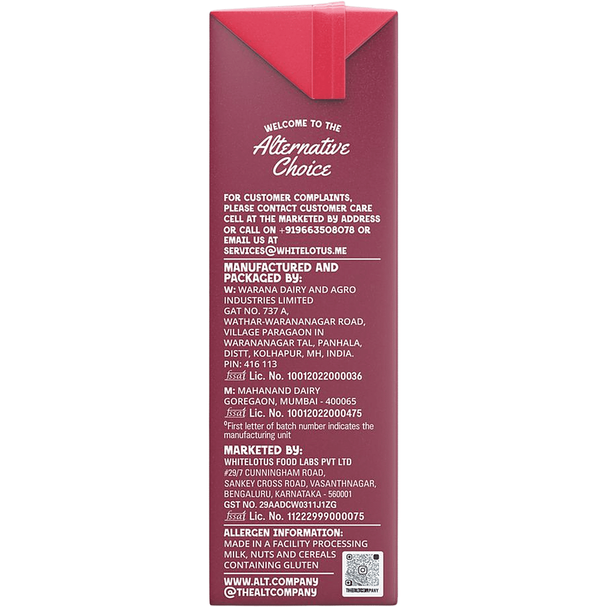 Alt Co Almond Drink 200ml