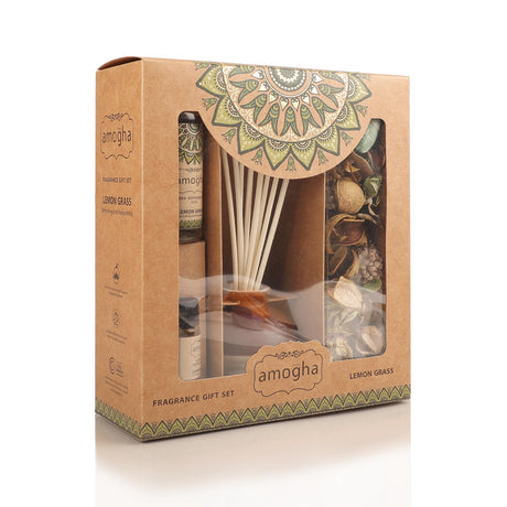 Amogha Lavender Khus Reed Diffuser Set ( 0103LK )