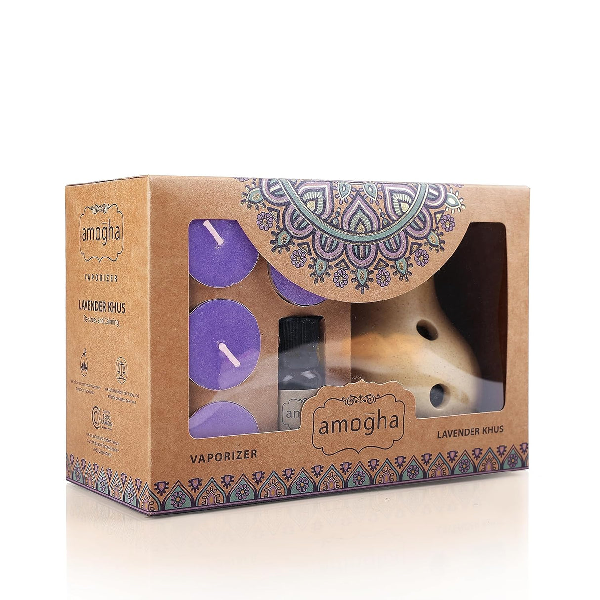 Amogha Lavender Khus Vaporizer Set ( 0202LK )