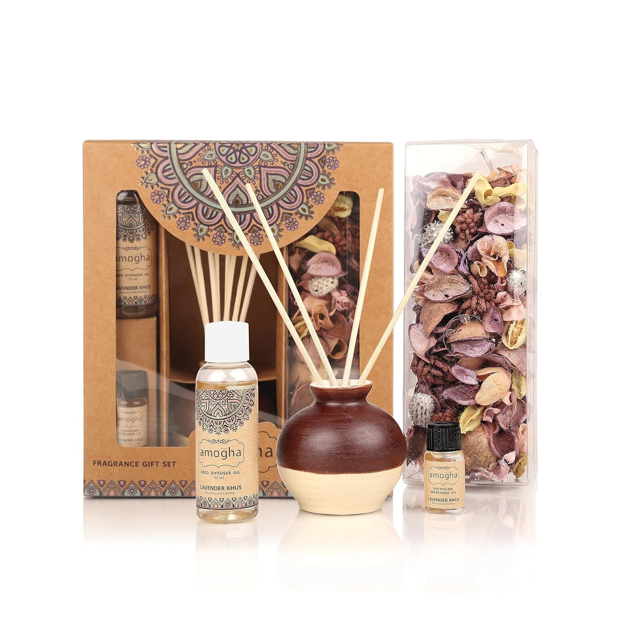 Amogha Lemon Grass Reed Diffuser Set ( 0103LG )