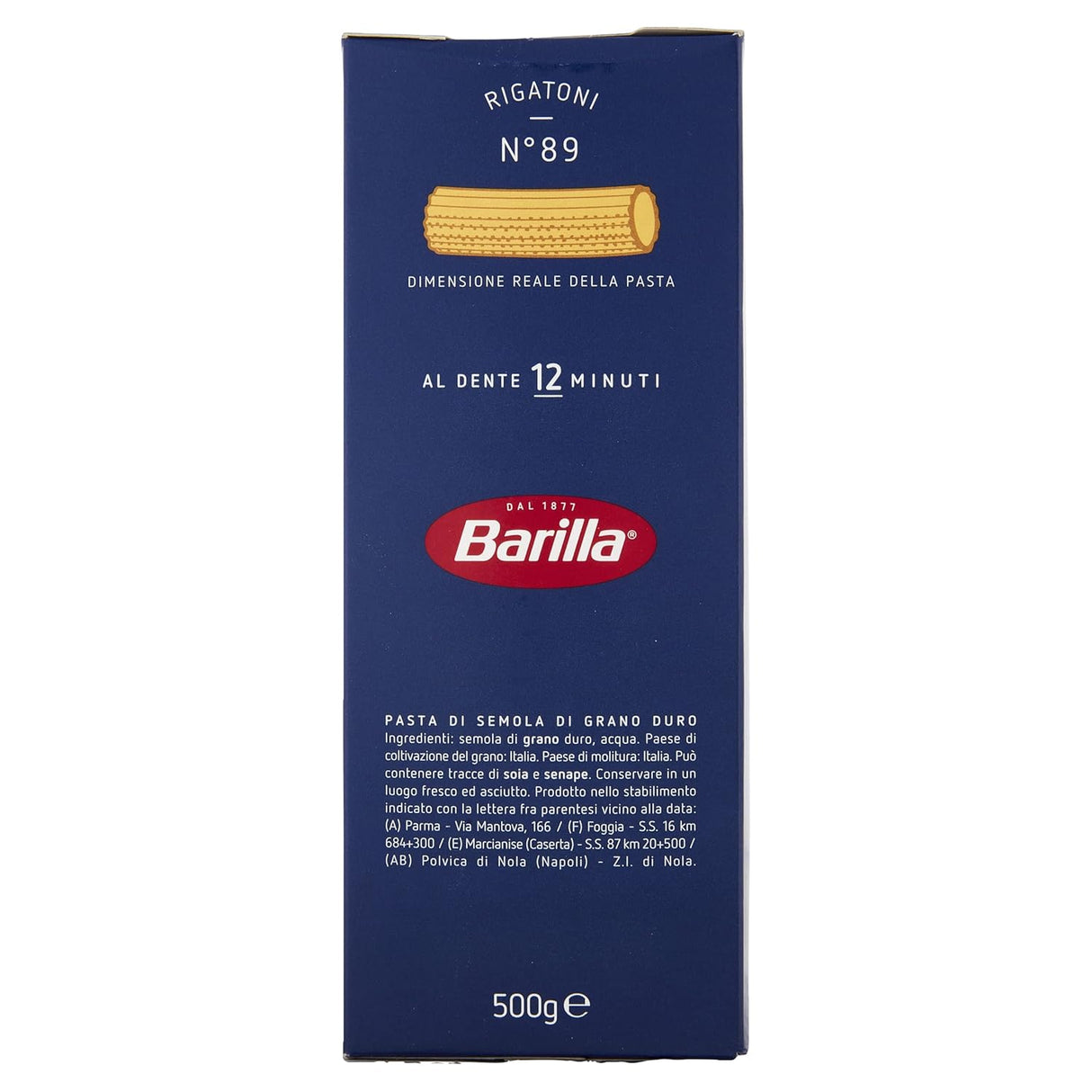 Barilla Rigatoni Pasta 500g