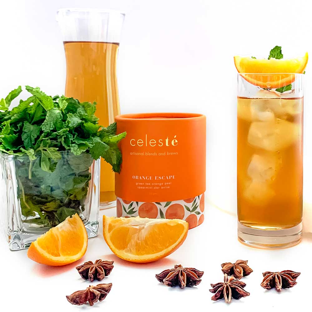 Celeste Green Tea Orange Escape Loose Leaf 50g