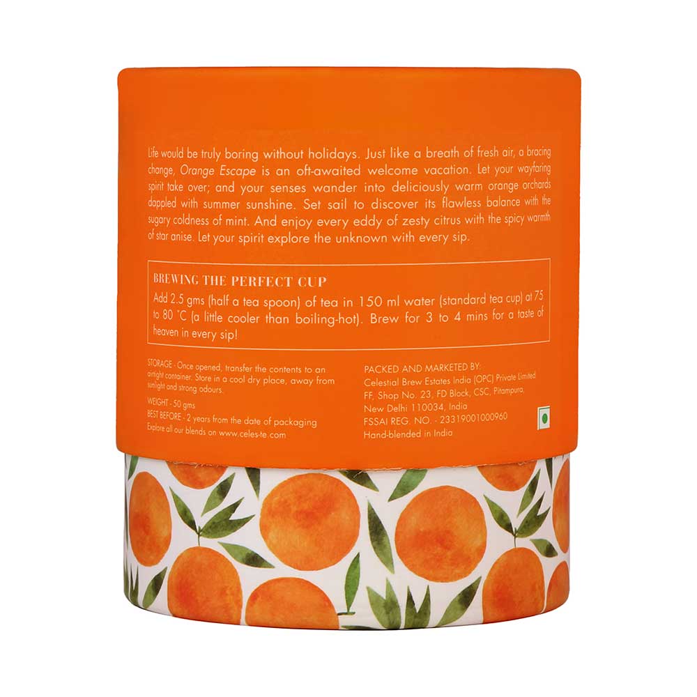 Celeste Green Tea Orange Escape Loose Leaf 50g