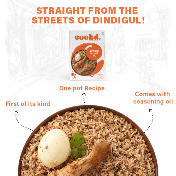 Cookd Dindigul Biriyani Kit 505g