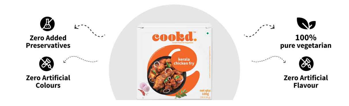 Cookd Kerala Chicken Fry 100g