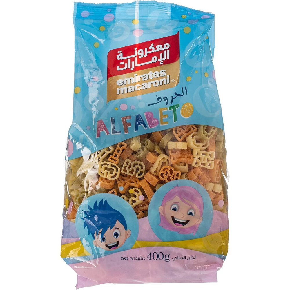 Emirates Alfabeto Tricolor  Pasta 400g