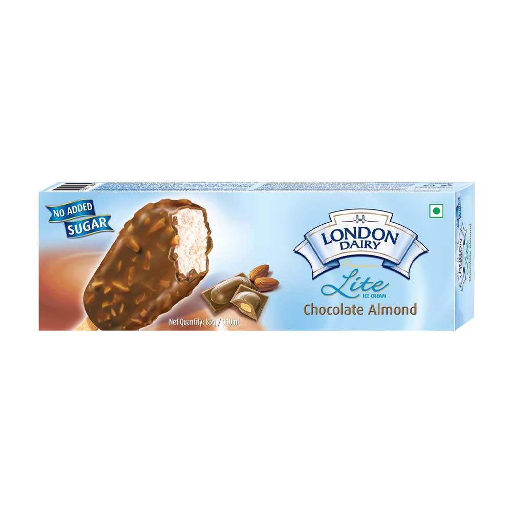 London Dairy Almond Lite Ice Cream Stick 110ml