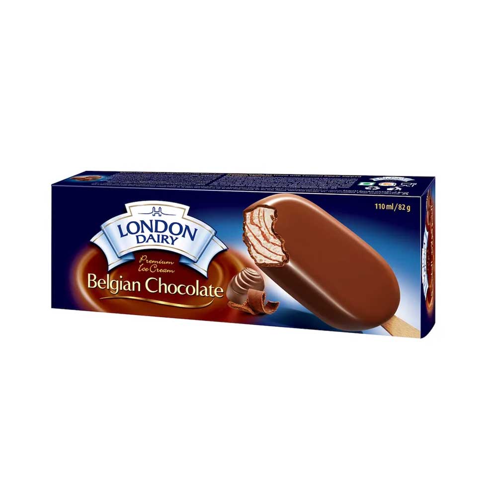 London Dairy Belgian Chocolate Ice Cream Stick 110ml