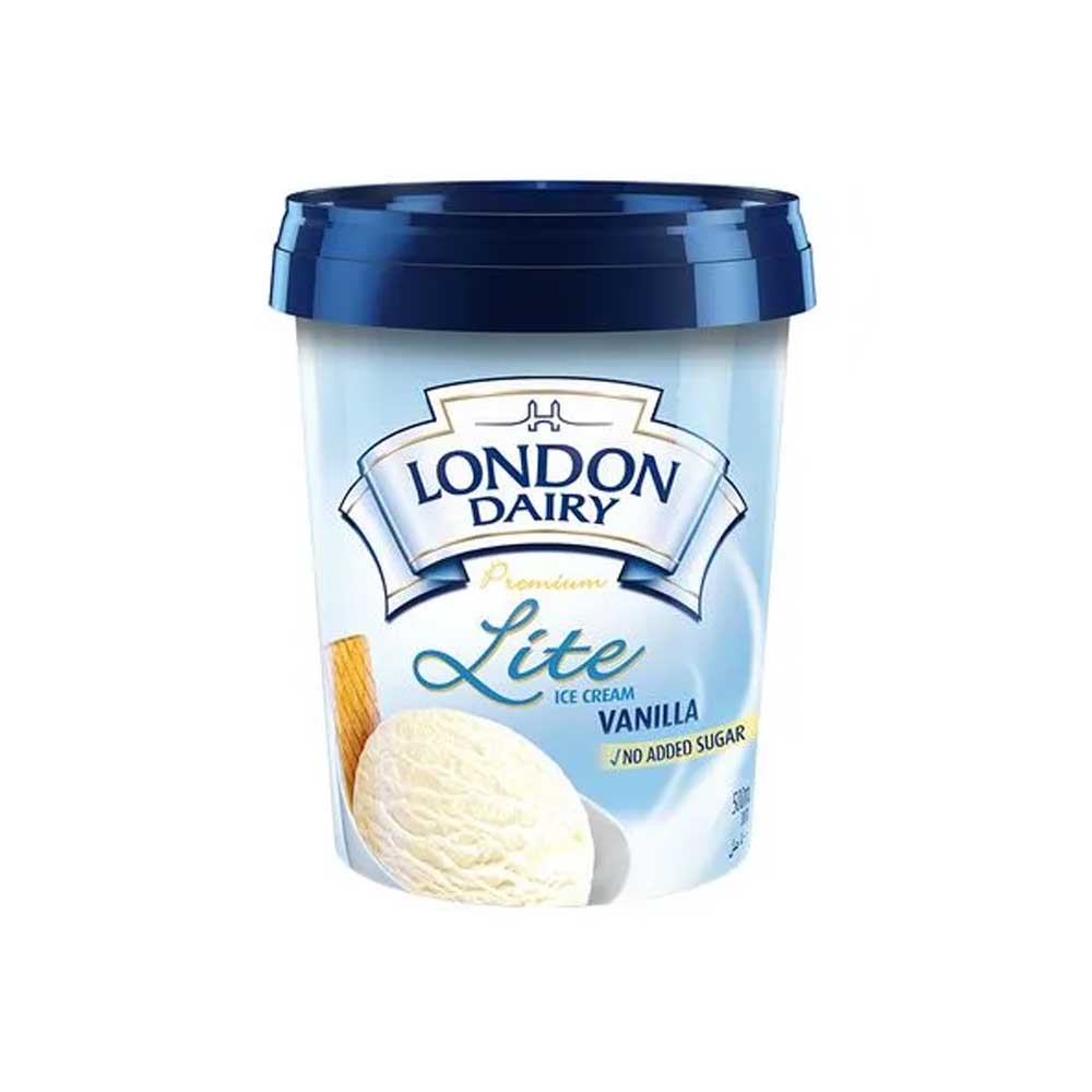 London Dairy Premium Vanilla Lite Cup 500ml