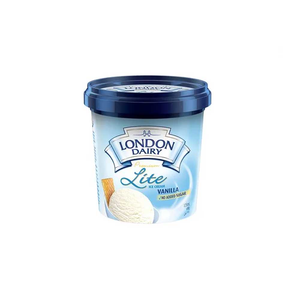 London Dairy Vanilla Lite Cup 125ml