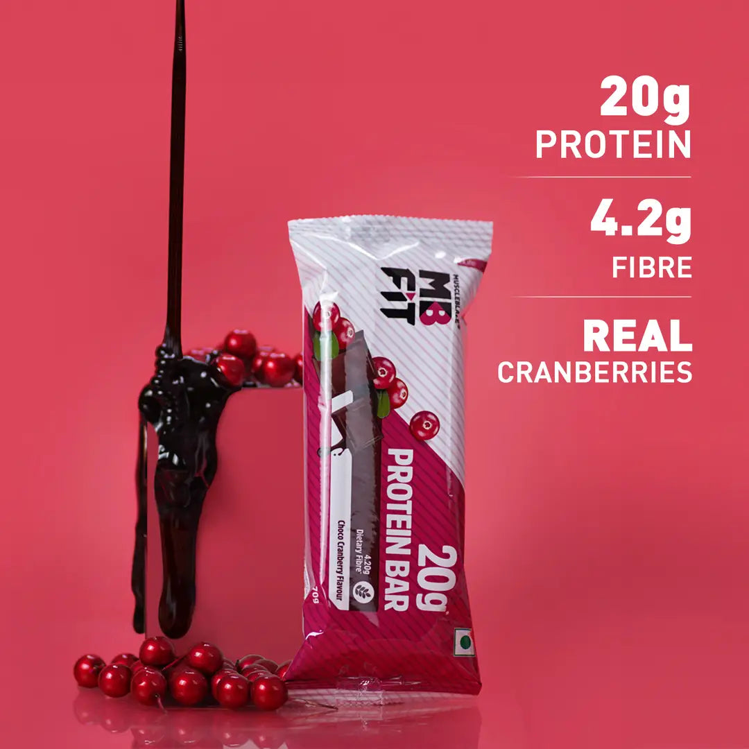 Muscleblaze Choco Cranberry 20G Protein Bar 70g