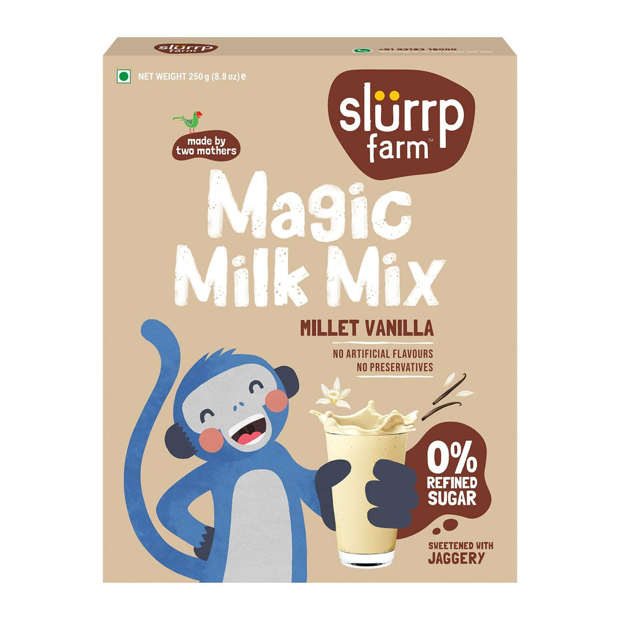 Slurrp Farm Magic Millet Vanilla Milk Mix 250g