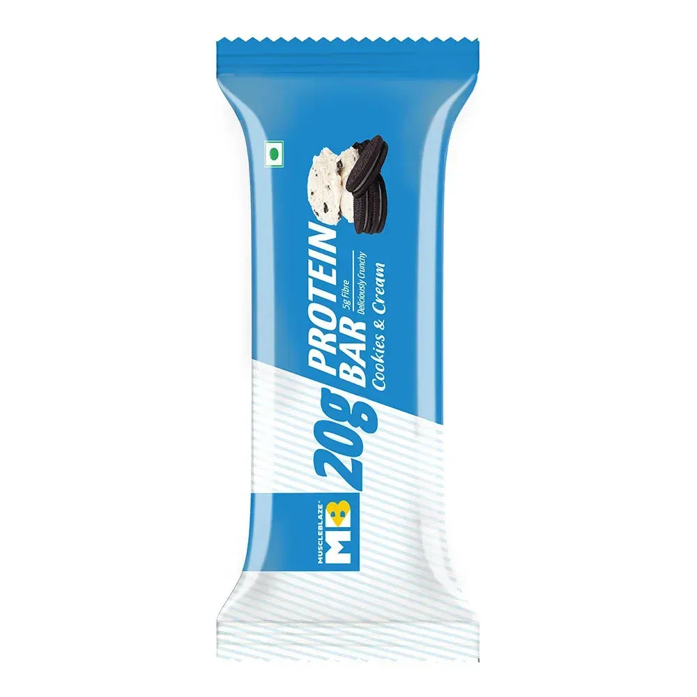 Muscleblaze Cookie & Cream 20G Protein Bar 62g