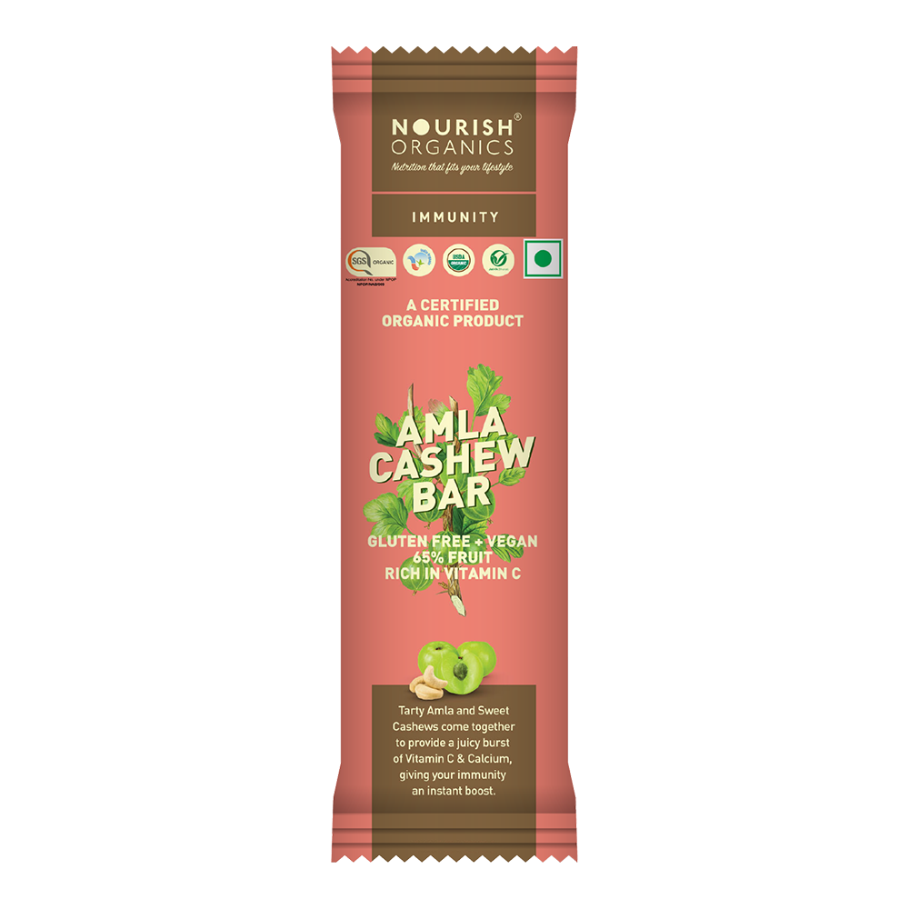 Nourish Organic Amla Cashew Bar 30g