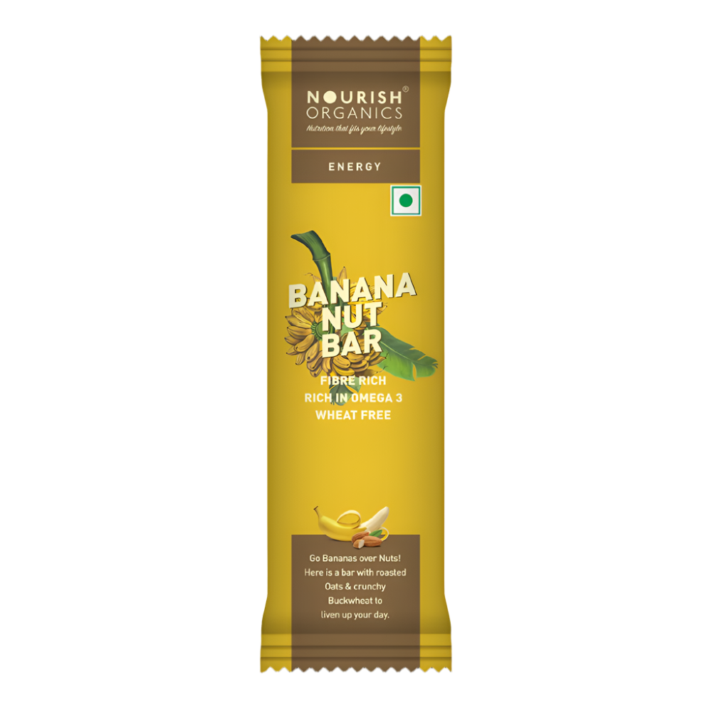 Nourish Organic Banana Nuts Bar 30g