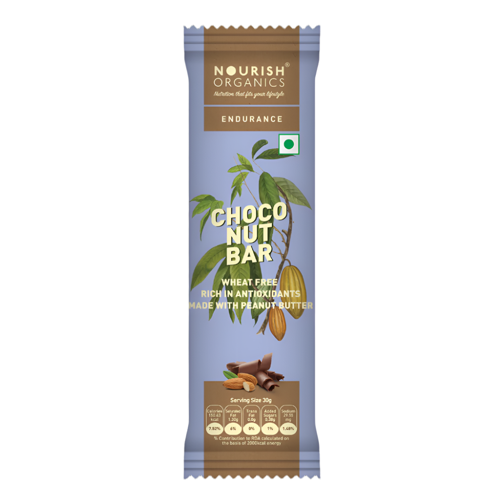 Nourish Organic Choco Nuts Bar 30g