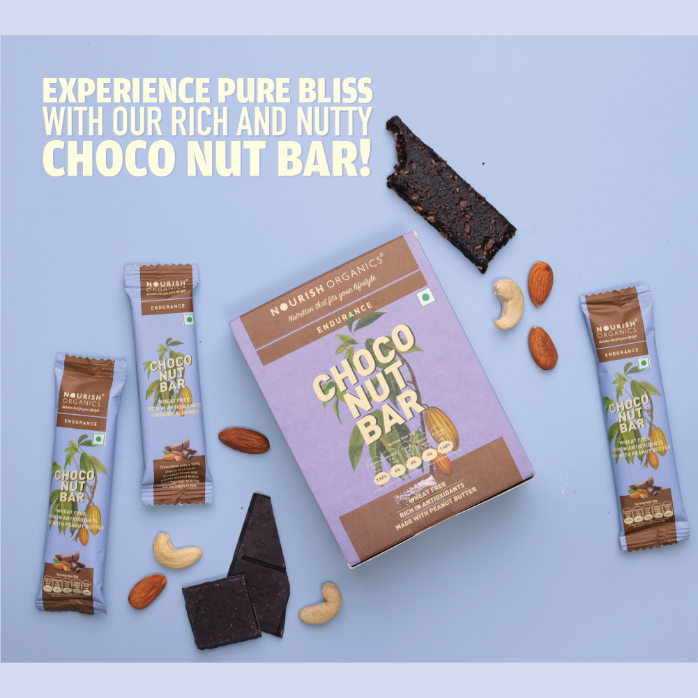 Nourish Organic Choco Nuts Bar 30g