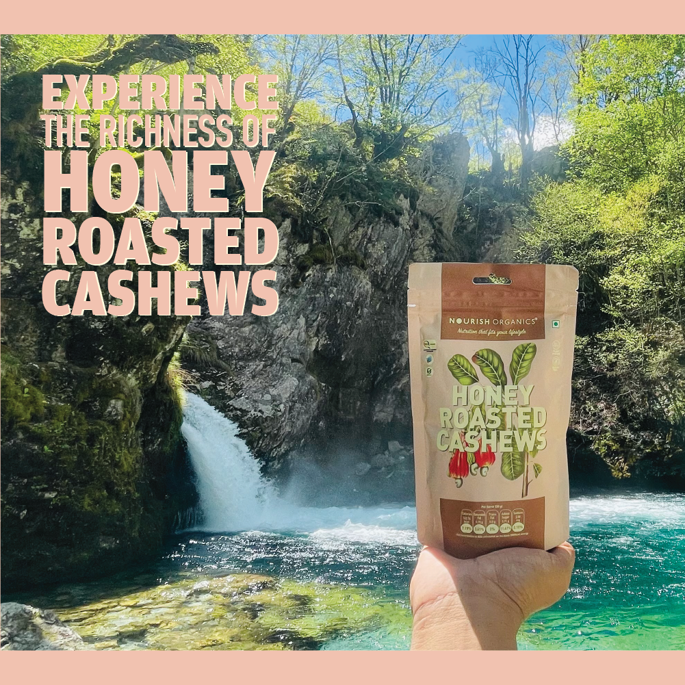 Nourish Organic Honey Roasted Cashew 100g