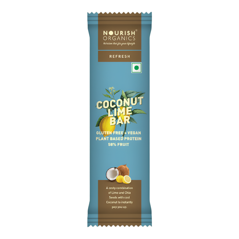 Nourish Organic Lime Chia Bar 30G