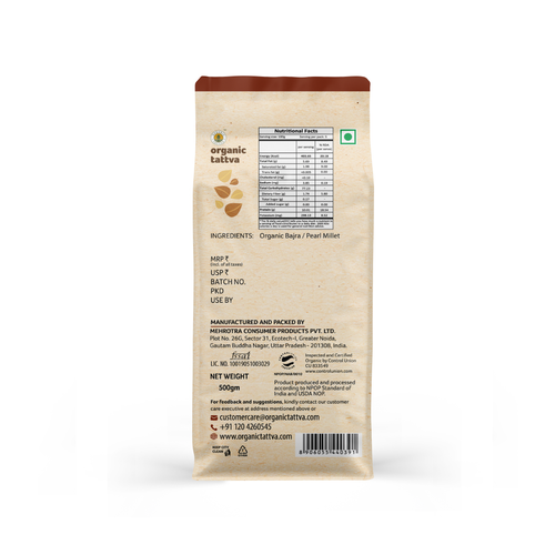 Organic Tattva Bajra Flour 500g