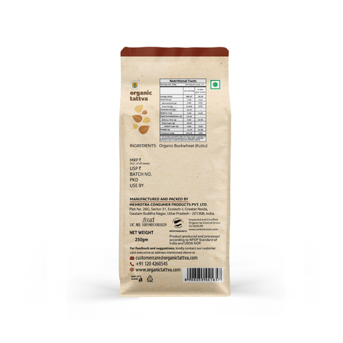 Organic Tattva Buck Wheat Flour 250g