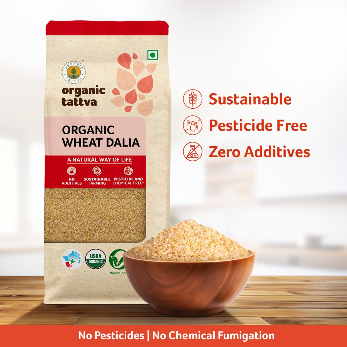 Organic Tattva Wheat Dalia 500g