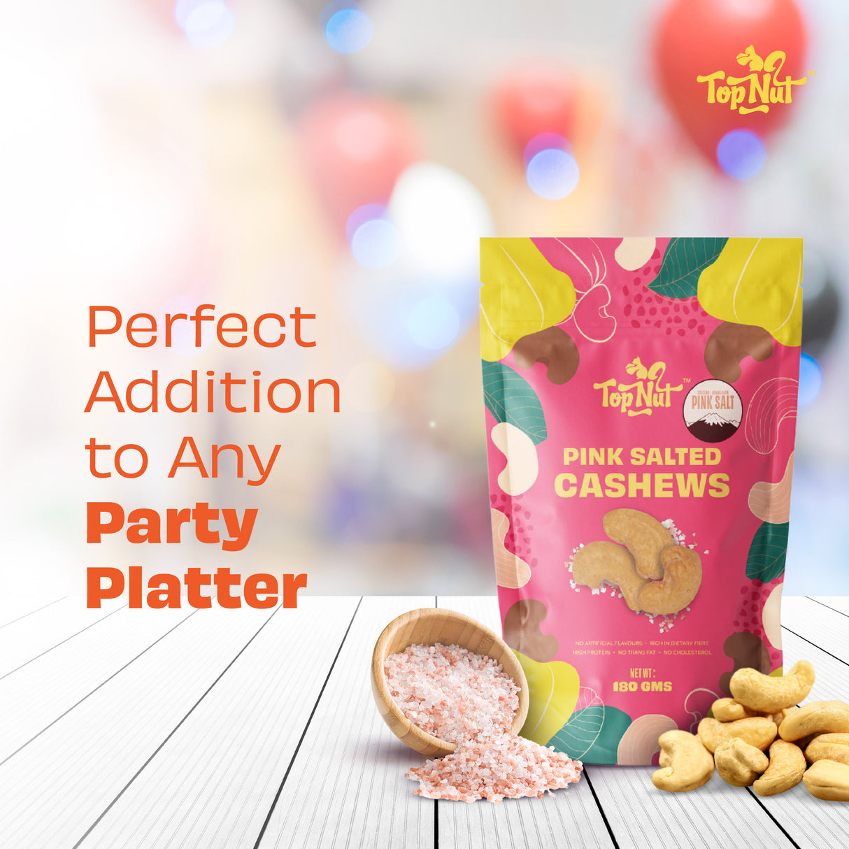 Top Nut Pink Salted Cashews 100G