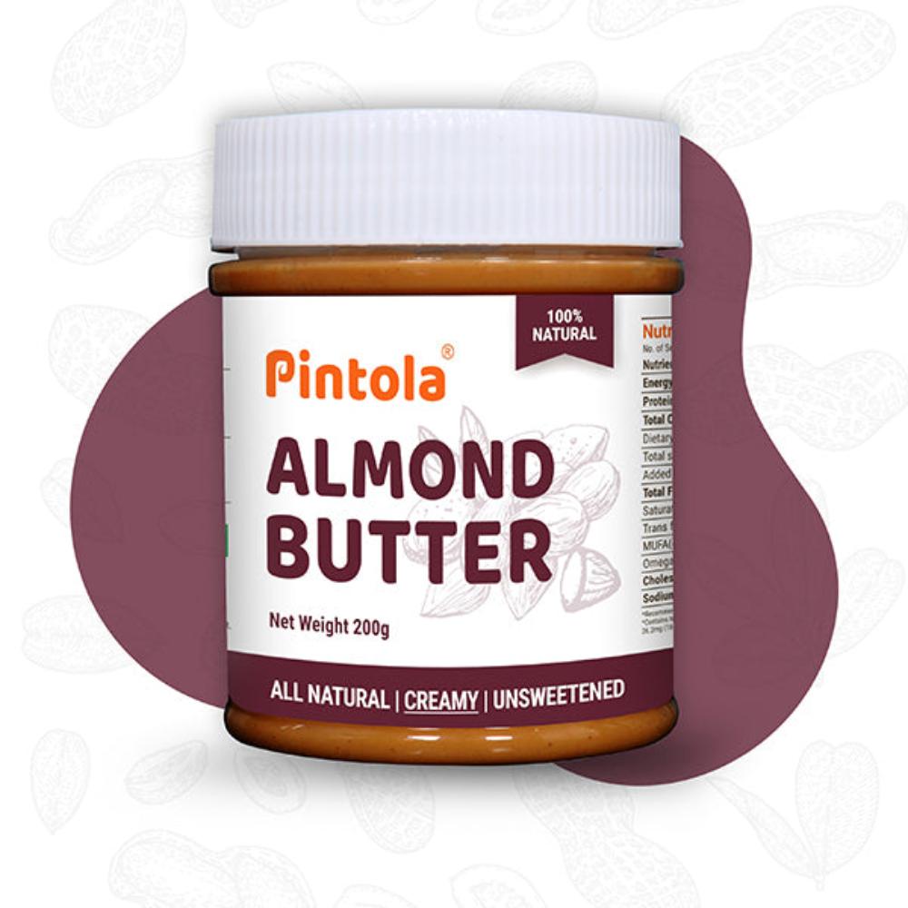 Pintola Almond Butter All Natural Creamy Unsweetened 200g