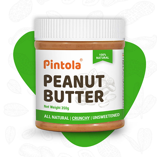 Pintola Peanut Butter All Natural Crunchy Unsweetened 350g