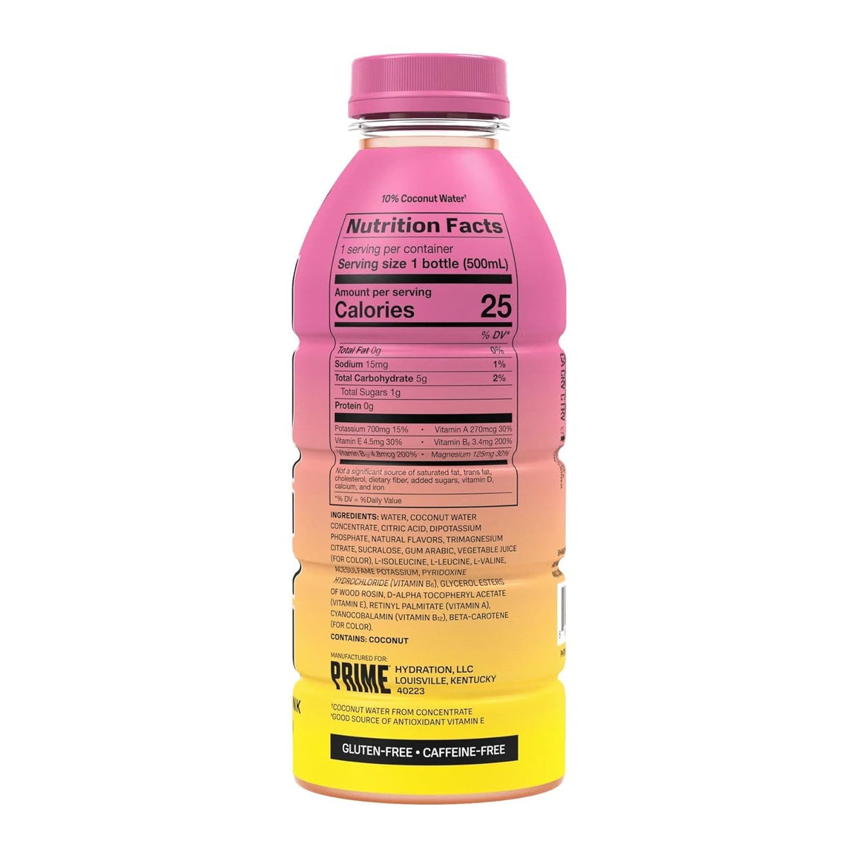 Prime Strawberry Banana Hydration Drink 500ml