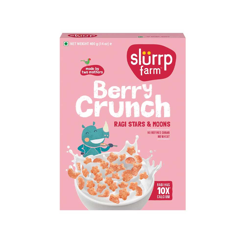 Slurrp Farm Berry Crunch Strawberry Cereal 400g