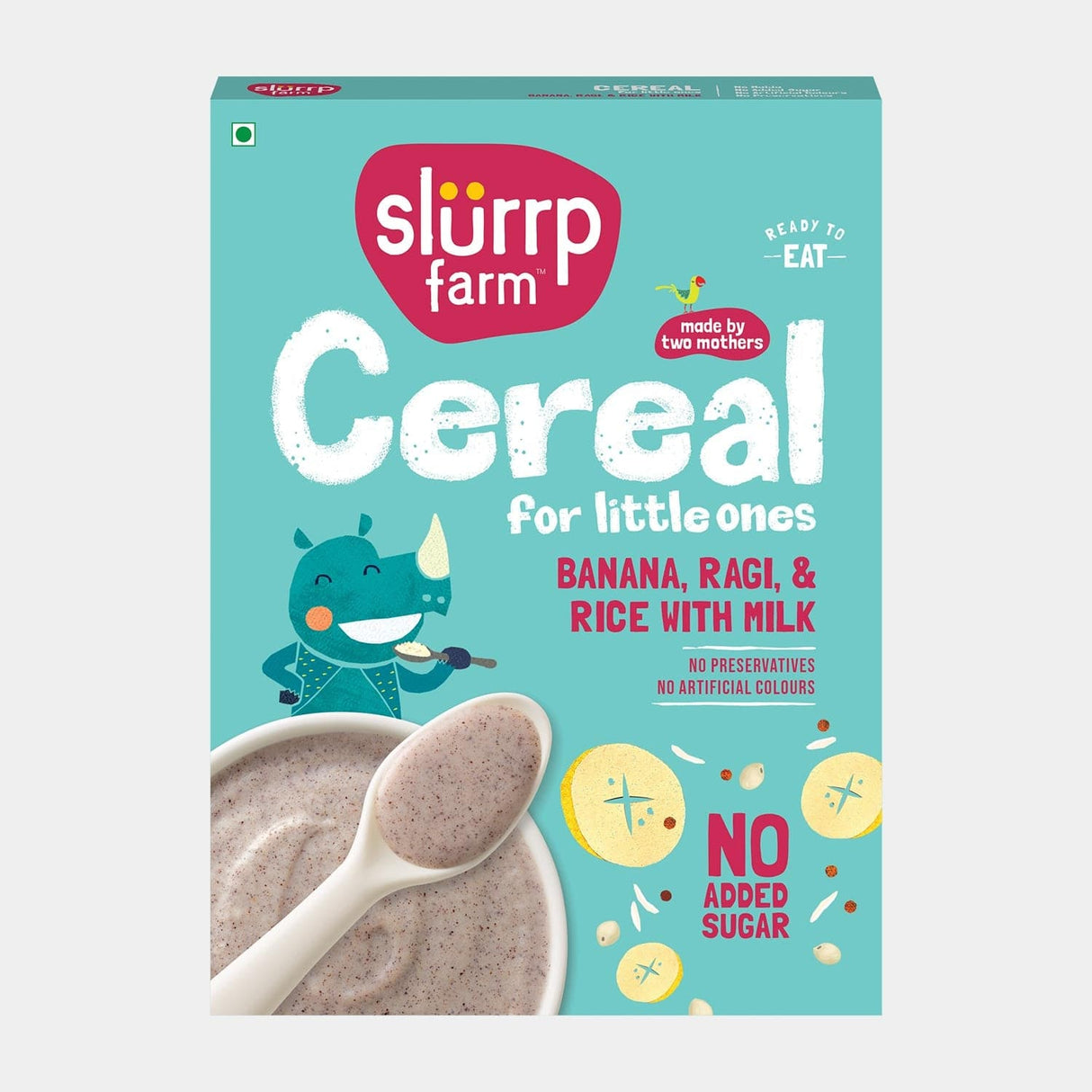 Slurrp Farm Baby Cereal, Ragi, Rice and Banana with Milk 200g