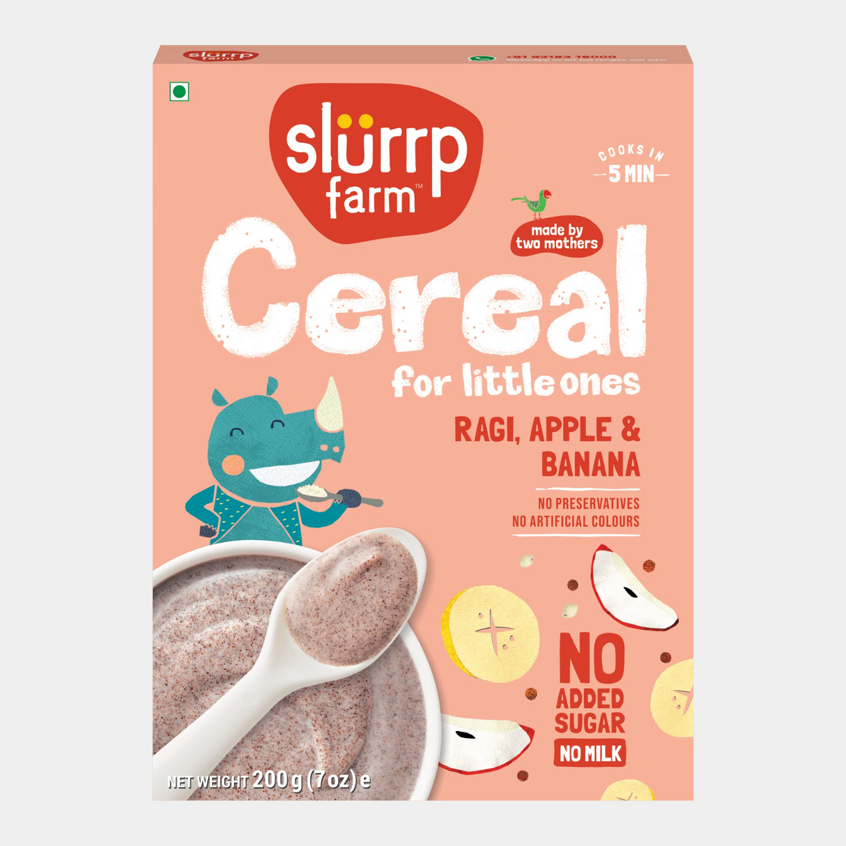 Slurrp Farm Ragi Apple&Banana Cereal 200g